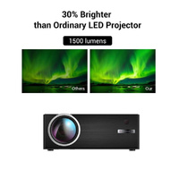 Smart Projector 1800 Lumens 720P / 1080P Hd Hdmi / Usb / Vga / Av / Sd - Black thumbnail