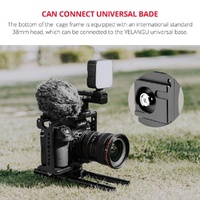 Panasonic Lumix Dc-S1H / Dc-S1 / Dc-S1R Camera Cage Stabilizer With Handle - Black thumbnail