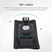 360 Degree Rotating Quick Release Backpack Strap Mount for Gopro Hero12 thumbnail