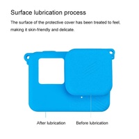 Silicone Protective Case with Lens Cap for Insta360 Ace - Black thumbnail