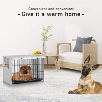 Outdoor Pet Cage Cover - Oxford Cloth Dustproof Rainproof Sunscreen - 124.5x79x84cm - Black thumbnail