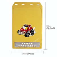 Premium Heavy Duty Molded Splash Front And Rear Mud Flaps Fender Guard Medium Size Random Pattern Delivery - Black thumbnail
