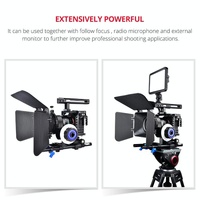 Handle Video Camera Cage Stabilizer For Sony A7K / A72 / A73 / A7S2 / A7R3 / A7R2 / A7X Black thumbnail