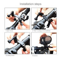 Universal Bike Handlebar Mount for Gopro Hero12 - 360 Degree Rotation thumbnail