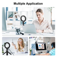 Usb Ring Selfie Light with Dual Colour Temperature and 3 Modes - 4.7 Inch thumbnail