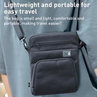 11 Inch Men Multifunctional Shoulder Bag Black thumbnail