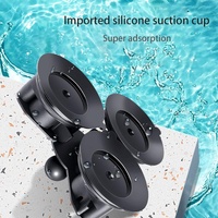 Triangle Suction Cup Mount for Gopro with Tripod Adapter and Phone Clamp thumbnail