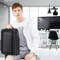 Large Capacity Business Laptop Backpack with Usb Port - Breathable & Stylish Black 30x12x44cm thumbnail