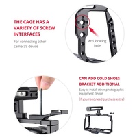 Video Camera Cage Stabilizer For Dji Bmpcc 4K - Black Handle thumbnail