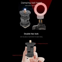Universal Hot Shoe Damping Ball-Head Camera Bracket - Black thumbnail