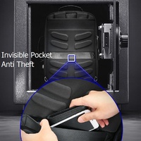 Large Capacity Business Laptop Backpack with Usb - Breathable Black 29x16x44cm thumbnail