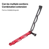 Aluminum Extension Arm with Hollow Grip - 20cm - Silver thumbnail