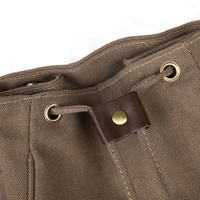 Women Canvas Laptop Backpack - Compact and Stylish - Coffee thumbnail