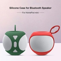 Soft Silicone Protective Cover for Apple Homepod Mini Speaker - Dark Green thumbnail