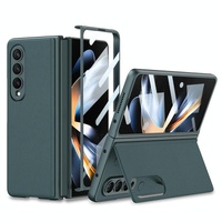 Foldable Leather Case with Stand for Samsung Galaxy z Fold 4 - Ultra Thin - Carbon Fiber thumbnail