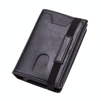 Rfid-blocking Aluminum Card Holder - Secure & Compact - Crocodile Black thumbnail