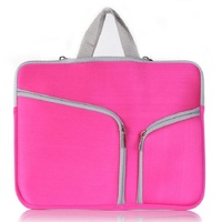 11 Inch Multi-Pocket Laptop Liner Bag For Diving Material - Black thumbnail