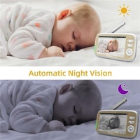 5-Inch Hd Baby Monitor With Built-In Ptz Rotation For Enhanced Security thumbnail