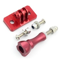 Gopro Helmet Mount Adapter for Aluminum Tripod Head - Red thumbnail