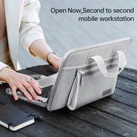 Portable Oxford Laptop Bag - Durable Fabric - Black thumbnail