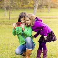 Kids' Digital Camera with Wide Angle Lens - Built-in Memory - Red thumbnail