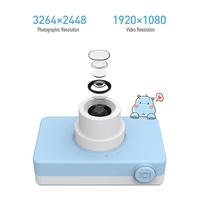 Mini Digital Sport Camera with 8.0mp Lens 2.0 Screen Elk-shaped Case & 32gb Memory for Kids thumbnail