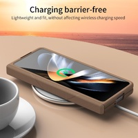 Foldable Phone Case with Pen and Stylus for Samsung Galaxy z Fold 4 / 5g - White thumbnail