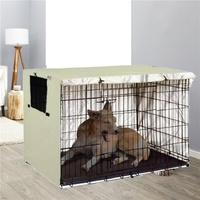Outdoor Pet Cage Cover - Waterproof & Dustproof - 79x50.8x53cm - Beige thumbnail