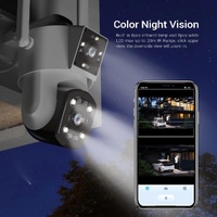 2Mp Dual Lens Dual Screen Wifi Camera With Two-Way Voice & Motion Detection Cloud Storage Support thumbnail