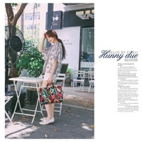 11.6 Inch Simple Business Laptop Bag with Liner - Ls-116 - Snowflake Nylon Gray thumbnail