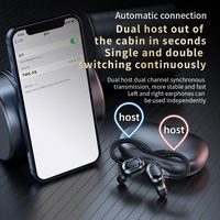 Wireless Bluetooth Earphones with Charging Case - F8 - Blue Double Ear thumbnail