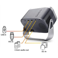 Compact Smart Home Theater Projector - Portable - Android 4K Hd Version thumbnail