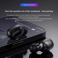Waterproof Mini Touch-control Bluetooth Earphones with Noise Cancelling - Blue thumbnail