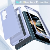 Foldable Phone Case with Holder for Samsung Galaxy z Fold 4 - Full Coverage - Light Purple thumbnail