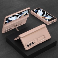 Foldable Magnetic Hinge Case for Samsung Galaxy z Fold 4 - Compact Design - Black thumbnail