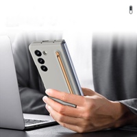 Enhanced Shockproof Phone Case for Samsung Galaxy z Fold 4 - Pen Design - Dark Grey thumbnail