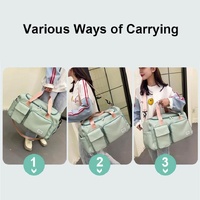 Waterproof Gym Bag for Travel - Size l - Gray Pink thumbnail