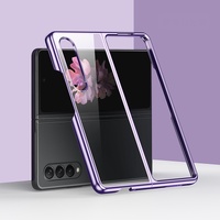 Shockproof Electroplated Case for Samsung Fold 4 5g - Green thumbnail