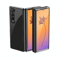 Shockproof Clear Phone Case for Samsung Galaxy z Fold 4 - Silver thumbnail