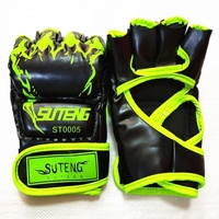 Adult Half-Finger Boxing Gloves For Training - Orange thumbnail