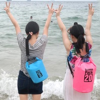 Waterproof Single Shoulder Bag Dry Sack 10L Capacity - Orange thumbnail
