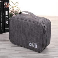 Versatile Cationic Digital Storage Bag for Data Cables - Navy thumbnail