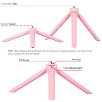 10.2 Led Ring Light with Tripod and Phone Clamp - 3 Modes Dual Colour Temperature Dimmable - Pink thumbnail