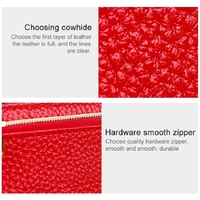 Spacious Litchi Texture Rfid Hand Wallet - Pink thumbnail