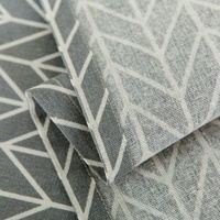 Universal Cotton Linen Microwave Dust Cover - Grey Triangle thumbnail
