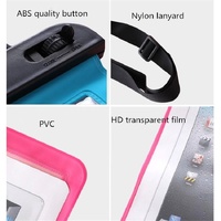 Waterproof Single Shoulder Bag For Mobile Phone Small Objects Multipurpose Design - Rose Red thumbnail