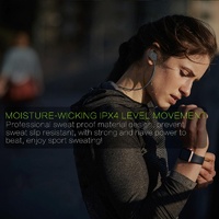Wireless Bluetooth In-ear Headset with Magnetic Switch & Indicator Light - Green thumbnail