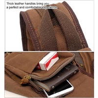 Multi Function Canvas Chest Bag Shoulder Messenger Crossby Bag - Army Green thumbnail
