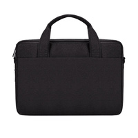 Expandable Laptop Bag - Waterproof Oxford Cloth Detachable Shoulder Strap - Grey thumbnail