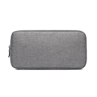 Versatile Headphone Charger & Data Cable Storage Bag - 23 x 11.5 x 5.5cm - Grey thumbnail